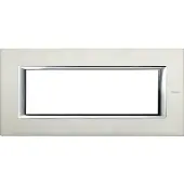 Legrand HA4806XC Abdeckrahmen AXOLUTE: 6 Module, Farbe: Aluminium, gebürstet