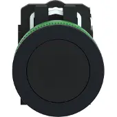 Schneider Electric XB5FA21 Drucktaster, Harmony XB5F, Kunststoff, 30mm, schwarz, unbeschriftet, tastend, 1S