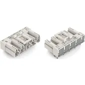 Wago 770-835/011-000 Stecker für Leiterplatten,abgewinkelt,5-polig,weiß 770835011000 - 50 Stück