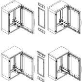 Schneider Electric NSYMUPLA74G Horizontaler Anreihsatz für PLA-Gehäuse H750xT420 mm – Kupplung IP55