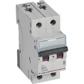 Legrand 403392 TX3 Leitungsschutzschalter B-Charakteristik, 50A, 2-polig, 6kA, 400VAC, 2TE