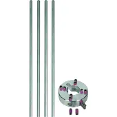 Dehn -Befestigungssatz für seitliche Fliegerstangen Al D10mm L - 819183