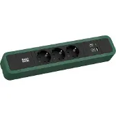 Bachmann 350.208 PRIMO 2 3xCEE7/3 1xUSB A/C 22W 2,0m CEE7/7 RAL6028 350208