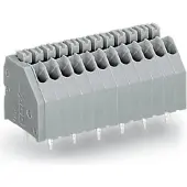Wago 250-1411 Leiterplattenklemme,Drücker,0,5 mm2,grau 2501411 - 40 Stück