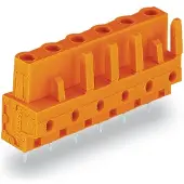 Wago 232-766 THT-Federleiste,gerade,Rastermaß 7,62 mm,orange 232766 - 50 Stück
