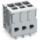 Wago 2624-3112 Leiterplattenklemme,4 mm2,Rastermaß 5 mm,grau 26243112 - 35 Stück
