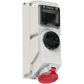 Pce 7625-6 CEE-Steckdose abschaltbar DIN 32A 5p 6h IP44/IP54 76256
