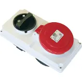 Pce 6015-6 Abschaltbare Anbaudose 16A 5p 6h IP44