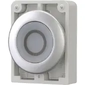 Eaton 182934 Leuchtdrucktaste, RMQ-Titan, flach, rastend, weiß, beschriftet 0, Frontring Metall M30C-FDRL-W-X0
