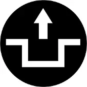 Eaton 218223 Tastenplatte, hoch schwarz, Symbol entriegeln M22-XDH-S-X12 - 10 Stück
