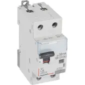 Legrand 411102 DX3 FI/LS-Schalter C-Charakteristik, 6A, 1P+N, 6kA, 30mA, Typ F, 230VAC, 2TE