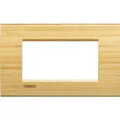 Legrand LNA4804LBA Abdeckrahmen LIVINGLIGHT für Kompaktinstallation, 4-modulig, Farbe: Bambus