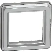 Legrand 077881 Mosaic Adapter ohne Klappdeckel Soliroc IP20 IK10 grau