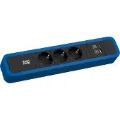 Bachmann 350.308 PRIMO 2 3xCEE7/3 1xUSB A/C 22W 2,0m CEE7/7 RAL5010 350308