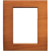 Legrand LNA4826LCA Abdeckrahmen LIVINGLIGHT für Kompaktinstallation, 3+3 Module, Farbe: Kirsche
