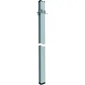 Hager DAK802800ELN Deckenanschlusssäule 1-seitig mit Klemmbefestigung Alu DA200 Länge 2,8m eloxiert