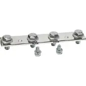 Hager UM40W5 Cu-Schienen, univers, Wandlerlasche 40x5x200mm, für N oder PE