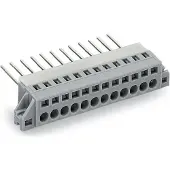Wago 731-137/048-000 Durchführungsklemme,Leiter-/Wickelstiftanschluss,Blechdicke 1,5 mm,grau 731137048000 - 25 Stück