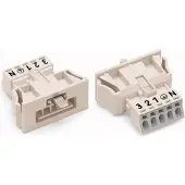 Wago 890-2115 Snap-In-Stecker,5-polig,Kod. I,blau 8902115 - 50 Stück