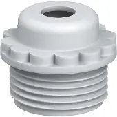 Obo Bettermann OBO 2032011 Einschraubnippel offene Ausführung M16 Polyethylen lichtgrau RAL 7035 90 M16 OF - 100 Stück