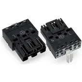 Wago 770-213/002-000 Stecker,mit PE-Direktkontakt,3-polig,schwarz 770213002000 - 100 Stück