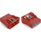 Wago 770-2303 Snap-In-Buchse,3-polig,Kod. P,rot 7702303 - 100 Stück