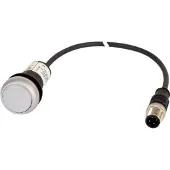Eaton Ill pushbutton White 1NC 1m cable M12A