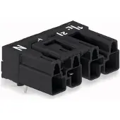 Wago 770-814/011-000 Stecker für Leiterplatten,abgewinkelt,4-polig,schwarz 770814011000 - 50 Stück