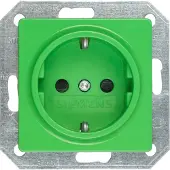 Siemens 5UB1520 DELTA i-system SCHUKO-Steckdose mit erhöhtem Berühungsschutz, grün