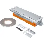 Hager BKWDE300080 Endstück höhenverstellbar mit Wanne/Dichtmöglichkeit Stahl BKWD 300x(80-120)mm