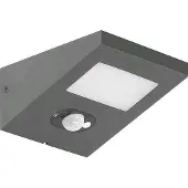 Brumberg 65291103 LED-Solarwandanbauleuchte 1,4 W, 3.000 K, graphit struktur, IP54, schaltbar
