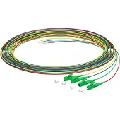 Kaiser 4262002 Pigtail LC/APC, SX, G.657.A2, 2,0m, 4 Stk., (rot, grün, blau, gelb)