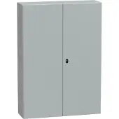 Schneider Electric NSYS3D141030D PanelSeT S3D Volltür ohne Montageplatte H1400xB1000xT300 IP55 IK10 RAL7035.