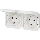 Legrand Plexo New Feuchtraum-Steckdose 2-fach IP44 UltraWeiß