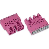 Wago 770-294 Stecker,4-polig,Kod. B,pink 770294 - 50 Stück