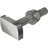 Obo Bettermann OBO 1148426 Hammerkopfschraube für Profilschiene MS4121/4141 M10x60mm Edelstahl, rostfrei blank, nachbehandelt MS41HB M10x60 A4 - 25 Stück