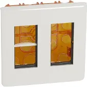 Legrand 078872L Mosaic Unterputz-Multibox 2x4-modulig, horizontal Farbe: Ultraweiß