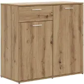 vidaXL Sideboard Artisan-Eiche 80x36x75 cm Holzwerkstoff