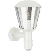 Albert Wandleuchte in Weiß E27 IP54 mit Bewegungsmelder 350mm