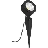 Albert 662390 Spießstrahler Typ Nr. 2390 - Farbe: schwarz, mit 1 x LED 12 W, 1200 lm