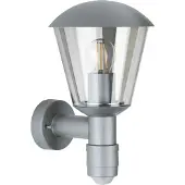 Albert 691855 Wandleuchte Typ Nr. 1855 - Farbe: silber, mit BWM, für 1 x Lampe, E27