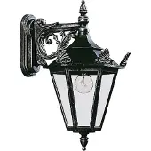 ALBERT LEUCHTEN Wandleuchte A-142351, schwarz-silber, hängend, Aluguss, IP23, E27