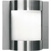 Albert 696187 Wandleuchte Typ Nr. 6187 - Edelstahl, für 1 x Lampe, E27