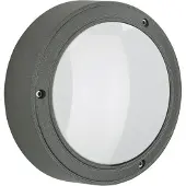 Albert LED Wandleuchte in Anthrazit und Weiß 10W 900lm IP65 180mm