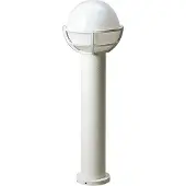 Albert Pollerleuchte A-92636, weiß, Aluguss, Opalglas, E27, IP44, 800x260