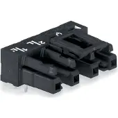 Wago 770-804/011-000 Buchse für Leiterplatten,abgewinkelt,4-polig,schwarz 770804011000 - 50 Stück