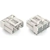 Wago 770-833/011-000 Stecker für Leiterplatten,abgewinkelt,3-polig,weiß 770833011000 - 100 Stück