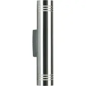 Albert 690208 Wandleuchte Typ Nr. 0208 - Edelstahl, für 2 x QT14 - 40 W, G9