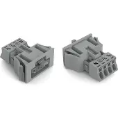 Wago 890-744/060-000 Buchse Snap-In 4-P mit VK, grau Kod.B