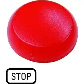 Eaton 218412 Linse, Leuchtmelder rot, flach, STOP M22-XL-R-GB0 - 10 Stück